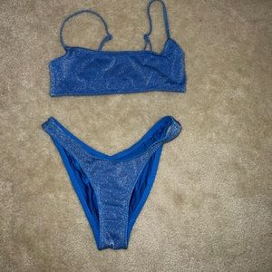 TRANGL blue sparkly swimsuit